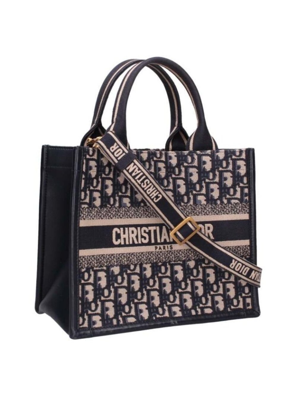 Dior Book Tote Small Oblique Jacquard 2-Way Handbag